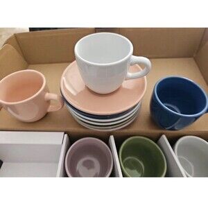 Mr. Coffee 97099-12 Espresso and Saucer Set,  Tea time, Kids Play New with Box
